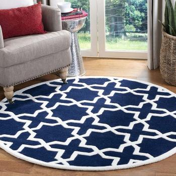 Splash Of Color Woolen Round Carpet Manufacturers in Paramaribo